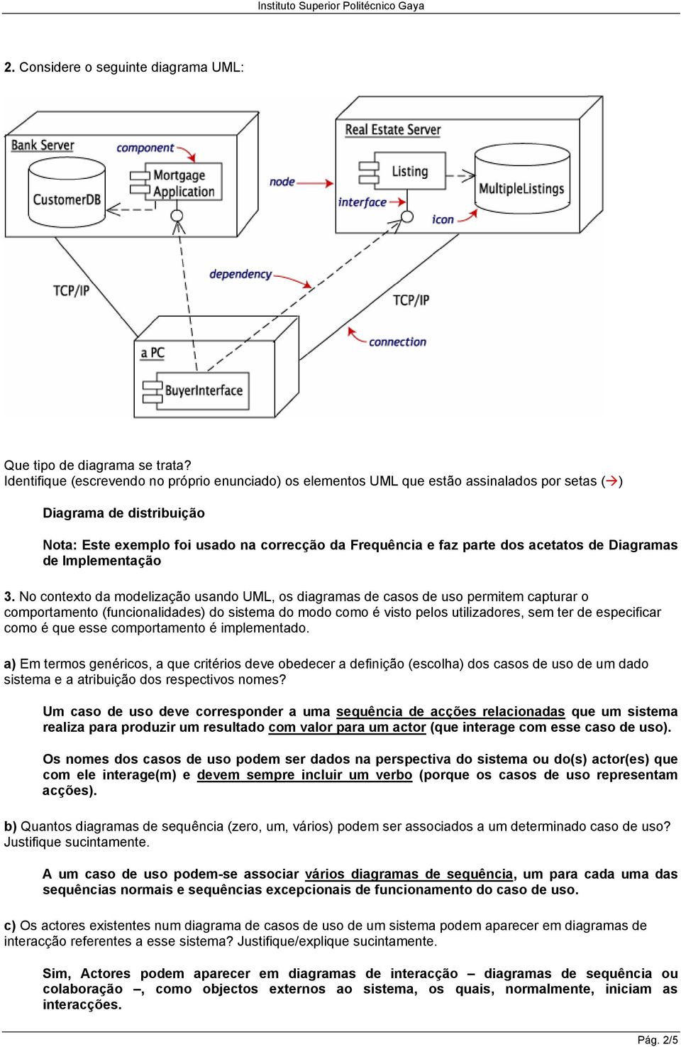 acetatos de Diagramas de Implementação 3.