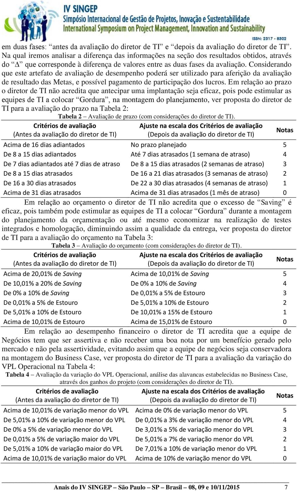 Considerando que este artefato de avaliação de desempenho poderá ser utilizado para aferição da avaliação de resultado das Metas, e possível pagamento de participação dos lucros.