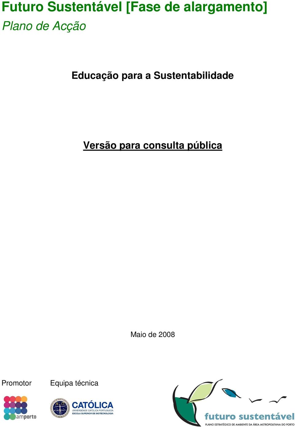 para a Sustentabilidade Versão para