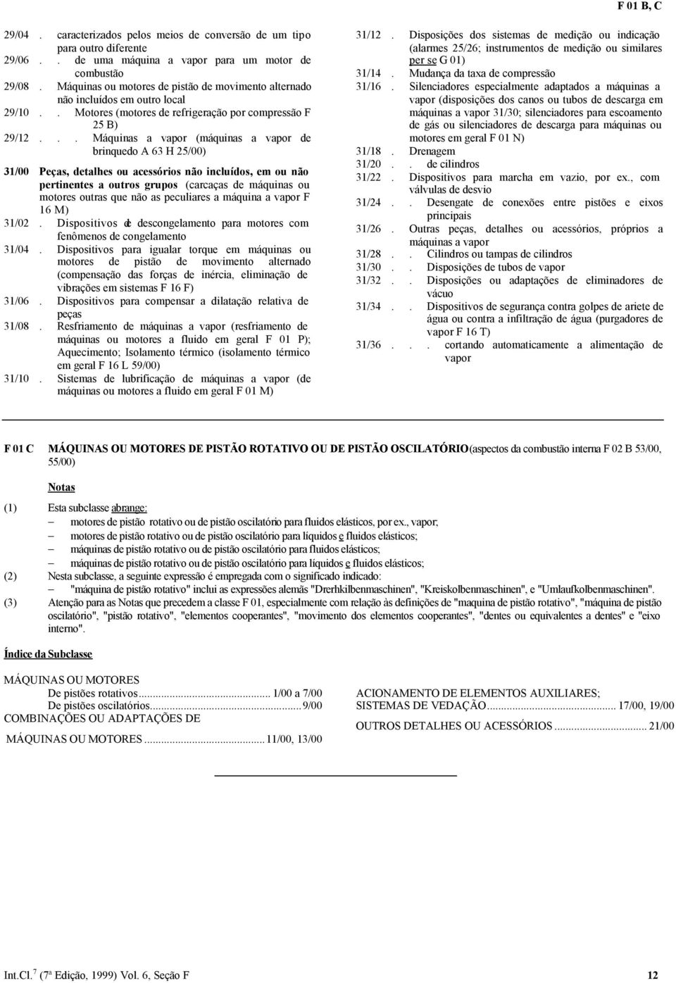 .. Máquinas a vapor (máquinas a vapor de brinquedo A 63 H 25/00) 31/00 Peças, detalhes ou acessórios não incluídos, em ou não pertinentes a outros grupos (carcaças de máquinas ou motores outras que