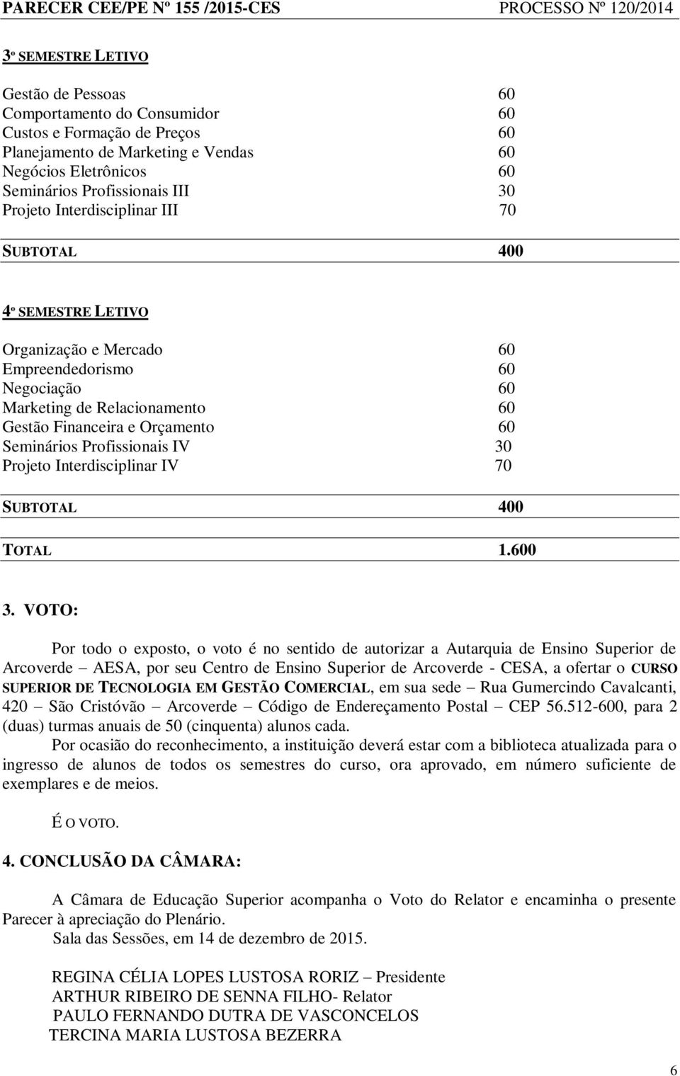 IV 30 Projeto Interdisciplinar IV 70 TOTAL 1.600 3.