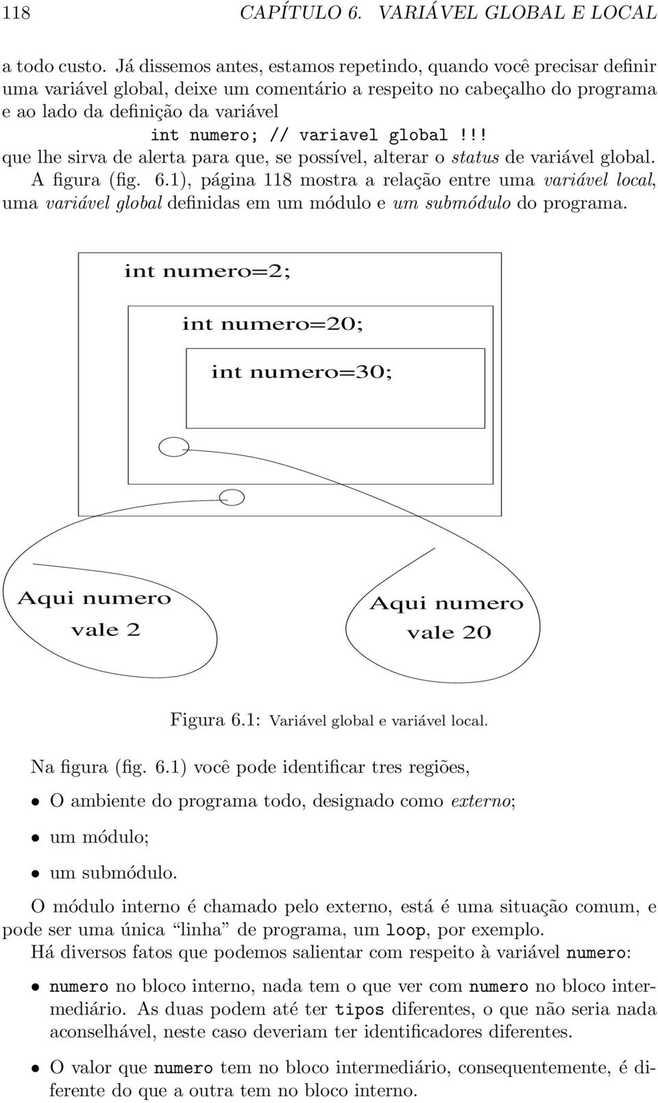 variavel global!!! que lhe sirva de alerta para que, se possível, alterar o status de variável global. A figura (fig. 6.