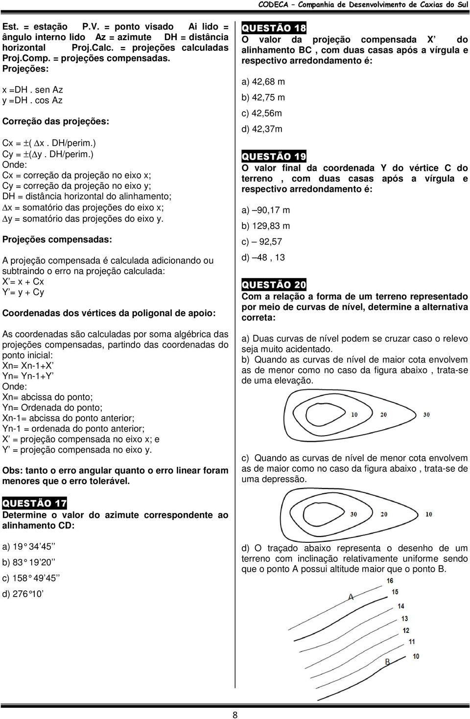 ) Cy = ±( y. DH/perim.