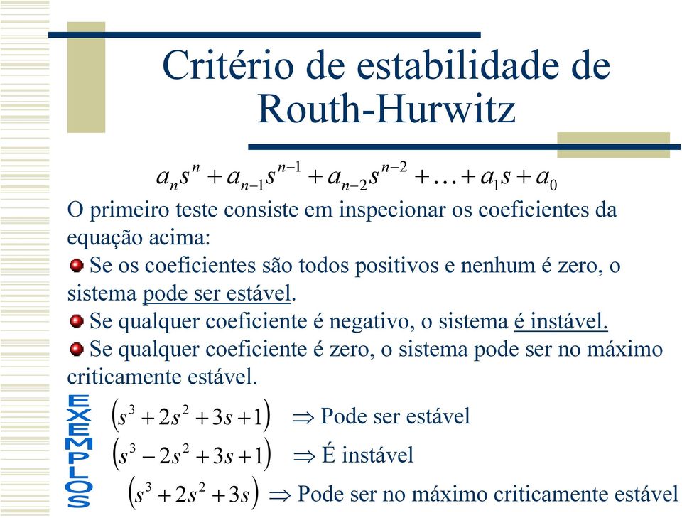 Se qulquer coeficiete é egtivo, o item é itável.