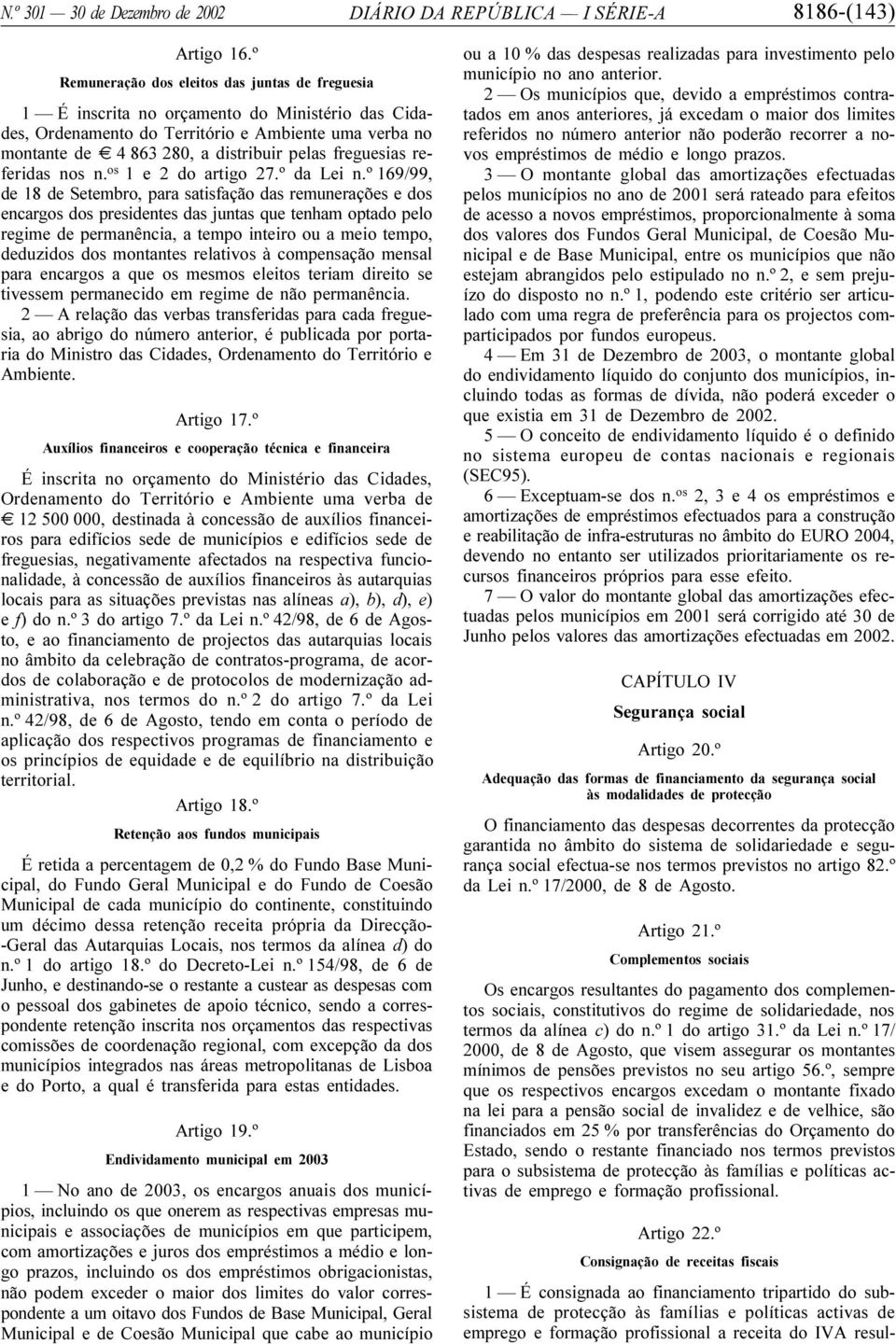 freguesias referidas nos n. os 1 e 2 do artigo 27.º da Lei n.