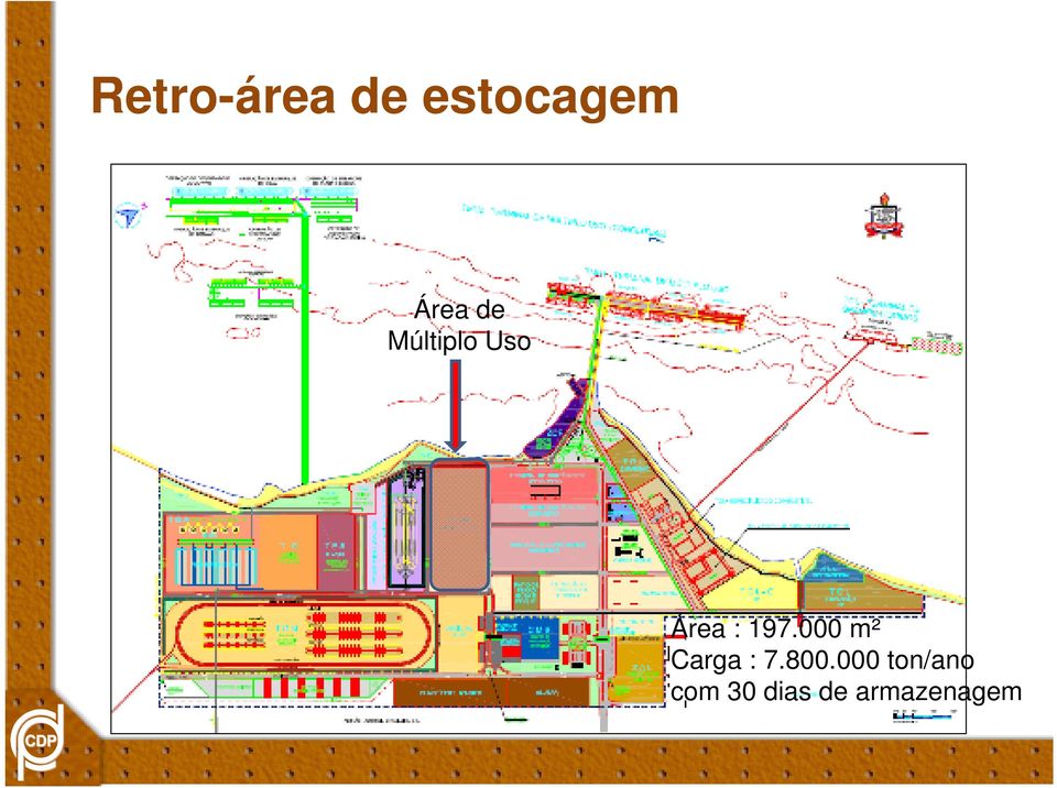 000 m² Carga : 7.800.