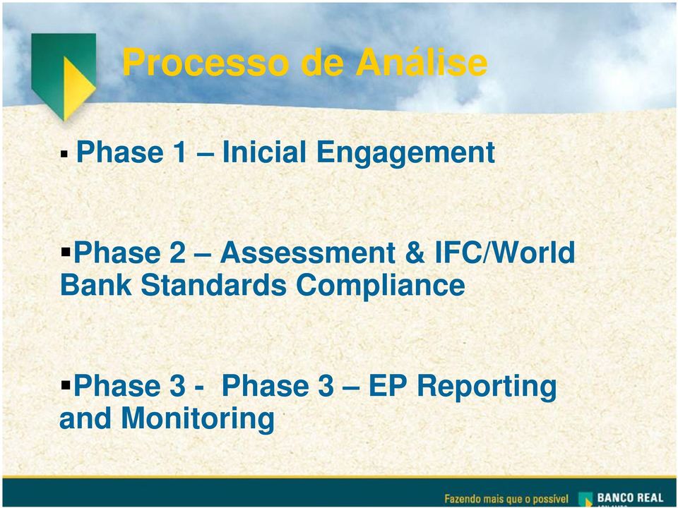 IFC/World Bank Standards Compliance