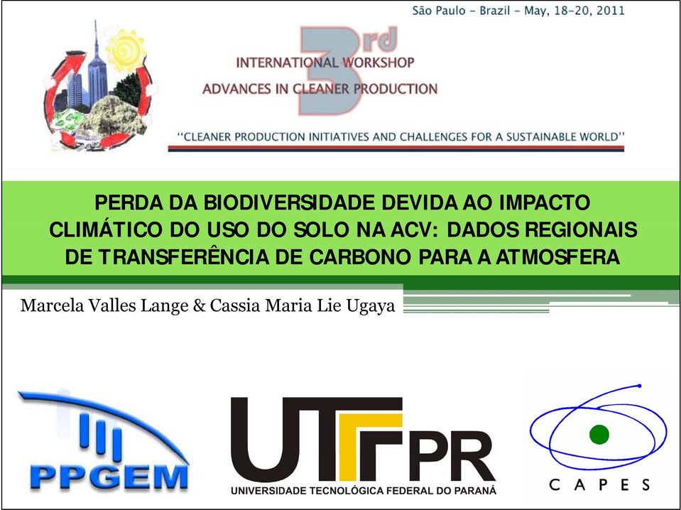 REGIONAIS DE TRANSFERÊNCIA DE CARBONO PARA A