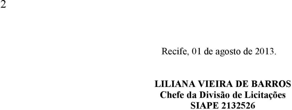 BARROS Chefe da Divisão