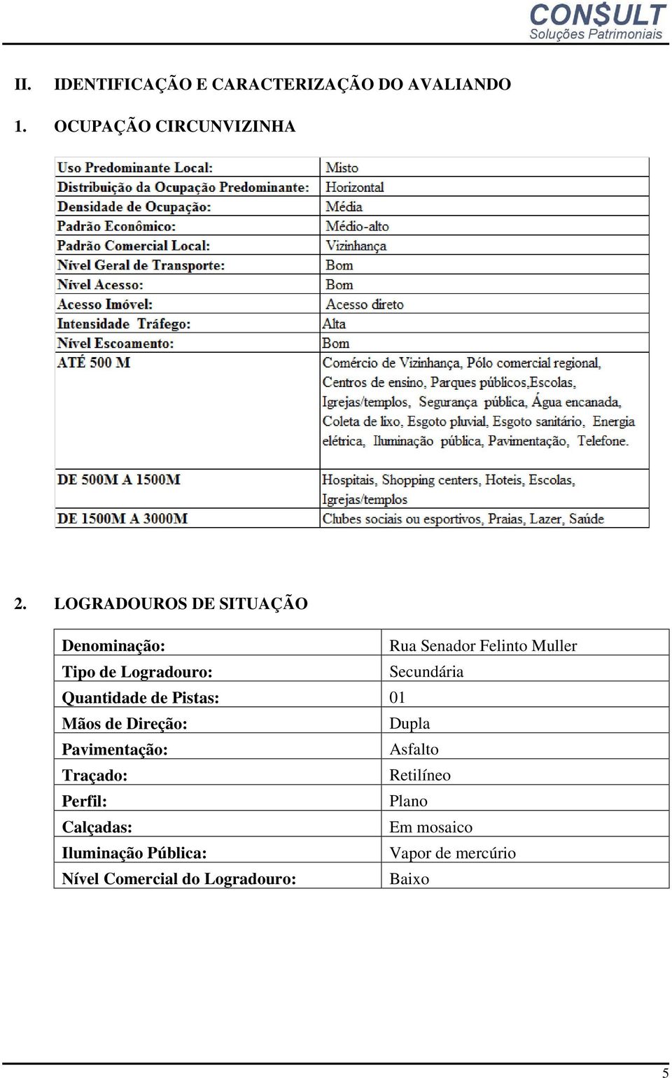 Secundária Quantidade de Pistas: 01 Mãos de Direção: Dupla Pavimentação: Asfalto Traçado: