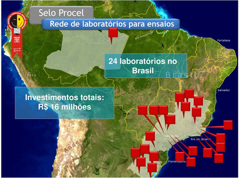 24 laboratórios no Brasil