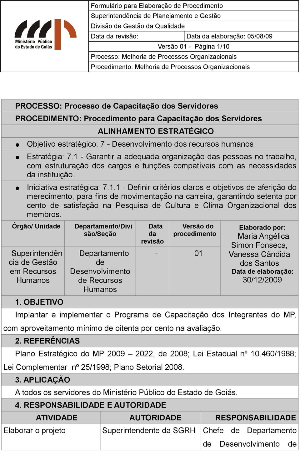 Iniciativa estratégica: 7.1.