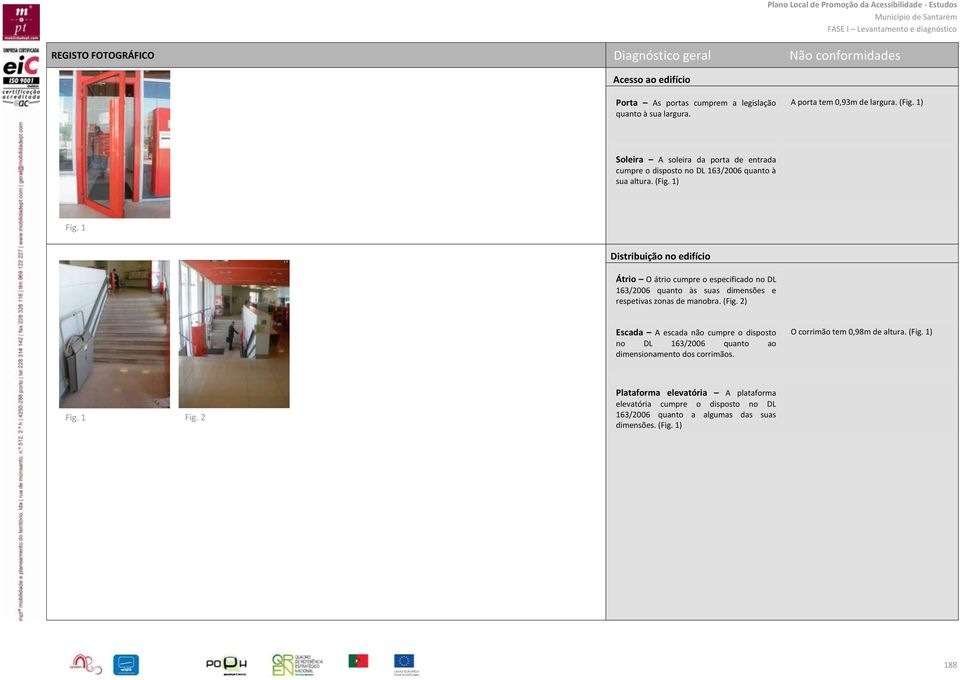 1 Distribuição no edifício Átrio O átrio cumpre o especificado no DL 163/2006 quanto às suas dimensões e respetivas zonas de manobra. (Fig.
