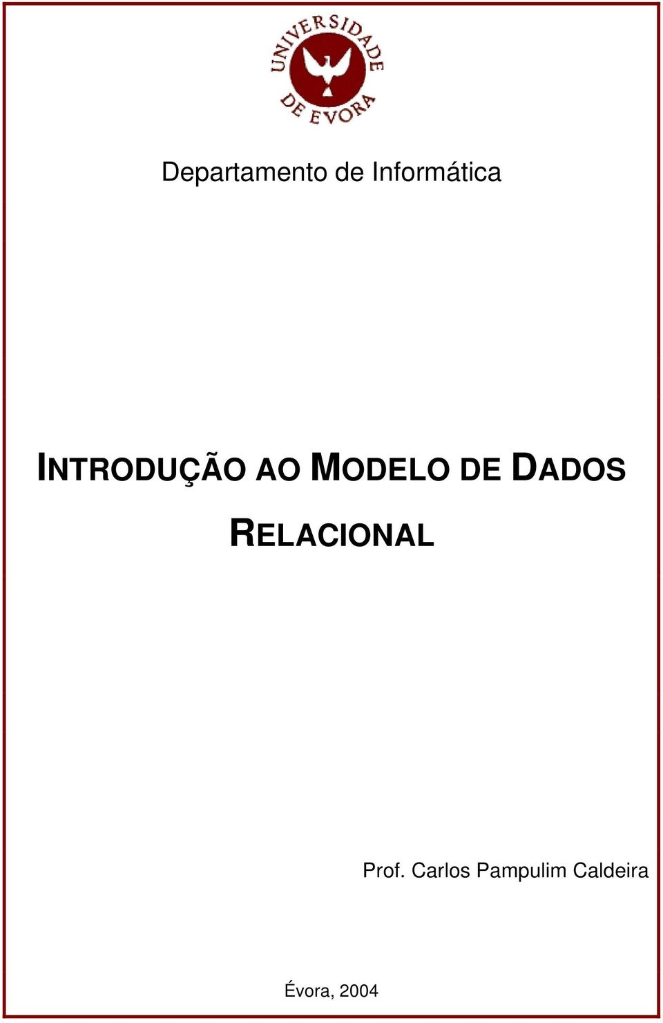 DADOS RELACIONAL Prof.
