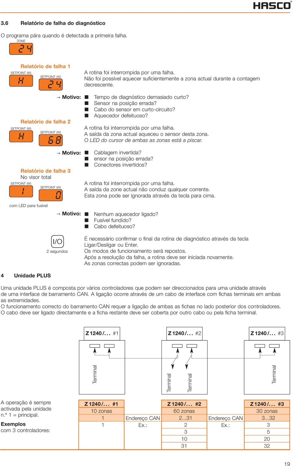 Não foi possível aquecer suficientemente a zona actual durante a contagem decrescente. Tempo de diagnóstico demasiado curto? Sensor na posição errada? Cabo do sensor em curto-circuito?