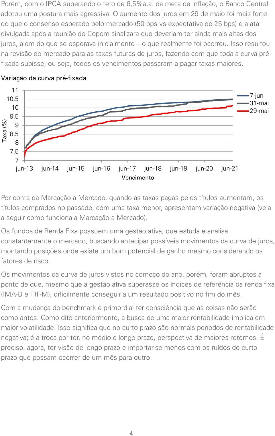 mais altas dos juros, além do que se esperava inicialmente o que realmente foi ocorreu.