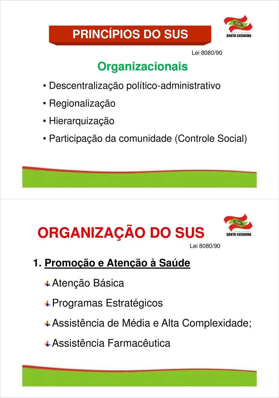 (Controle Social) ORGANIZAÇÃO DO SUS 1.