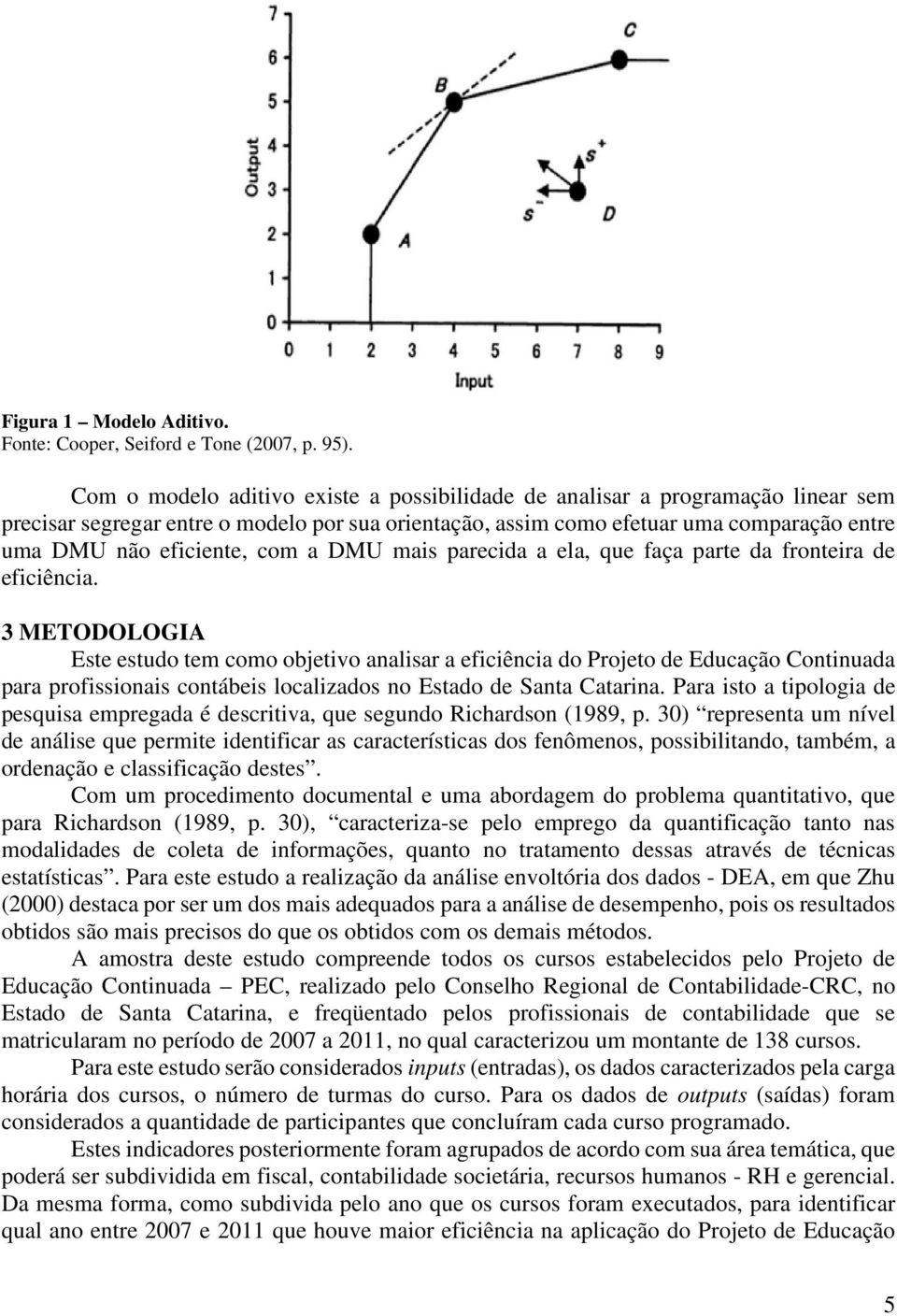 com a DMU mais parecida a ela, que faça parte da fronteira de eficiência.