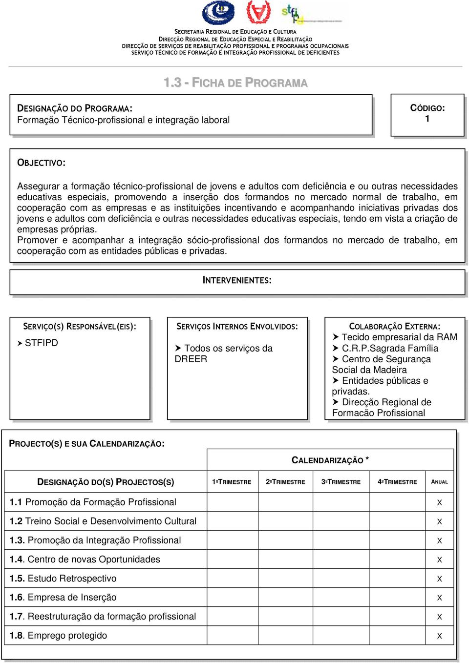 privadas dos jovens e adultos com deficiência e outras necessidades educativas especiais, tendo em vista a criação de empresas próprias.