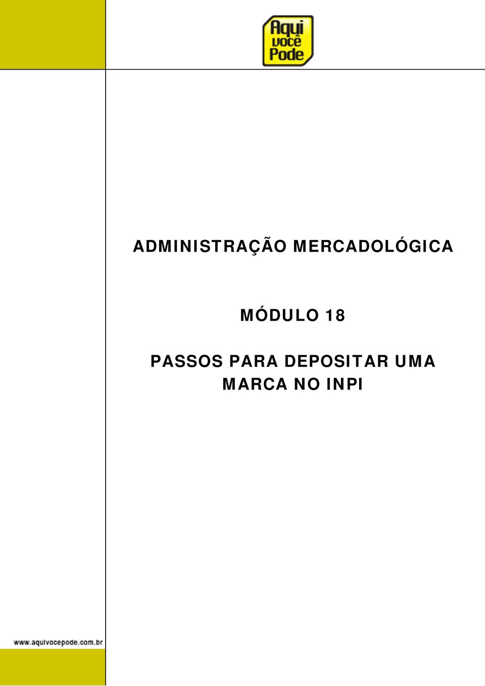 MÓDULO 18 PASSOS