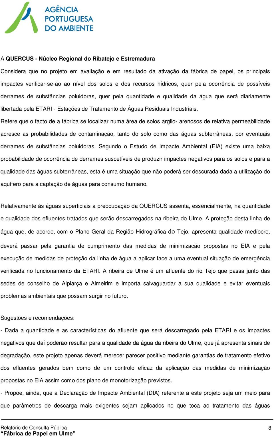 Tratamento de Águas Residuais Industriais.