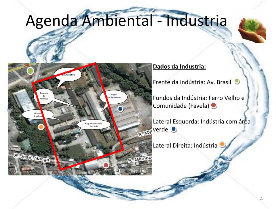 Brasil Tanques de Acetona Predio Administrativo Fundos da Indústria: Ferro