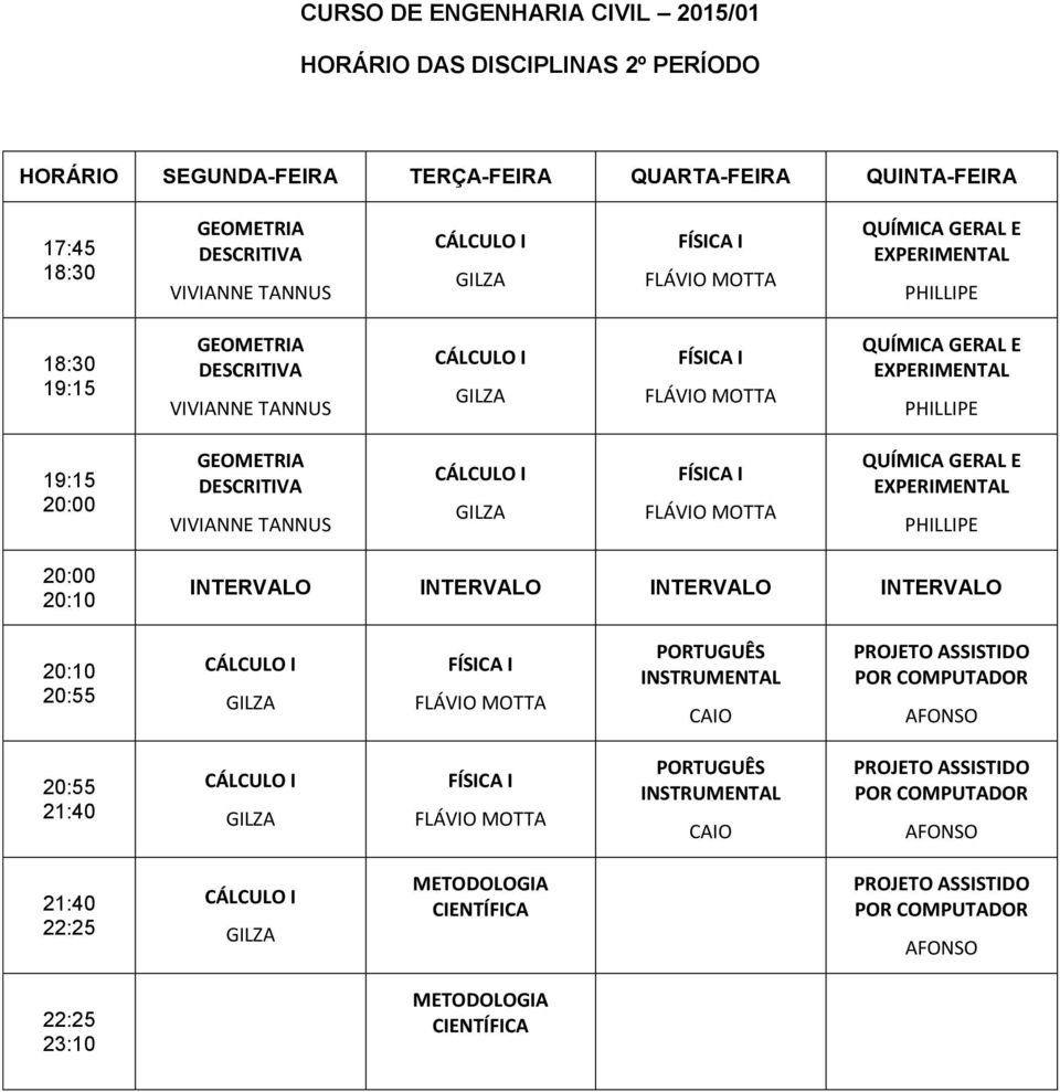 2015/01 HORÁRIO