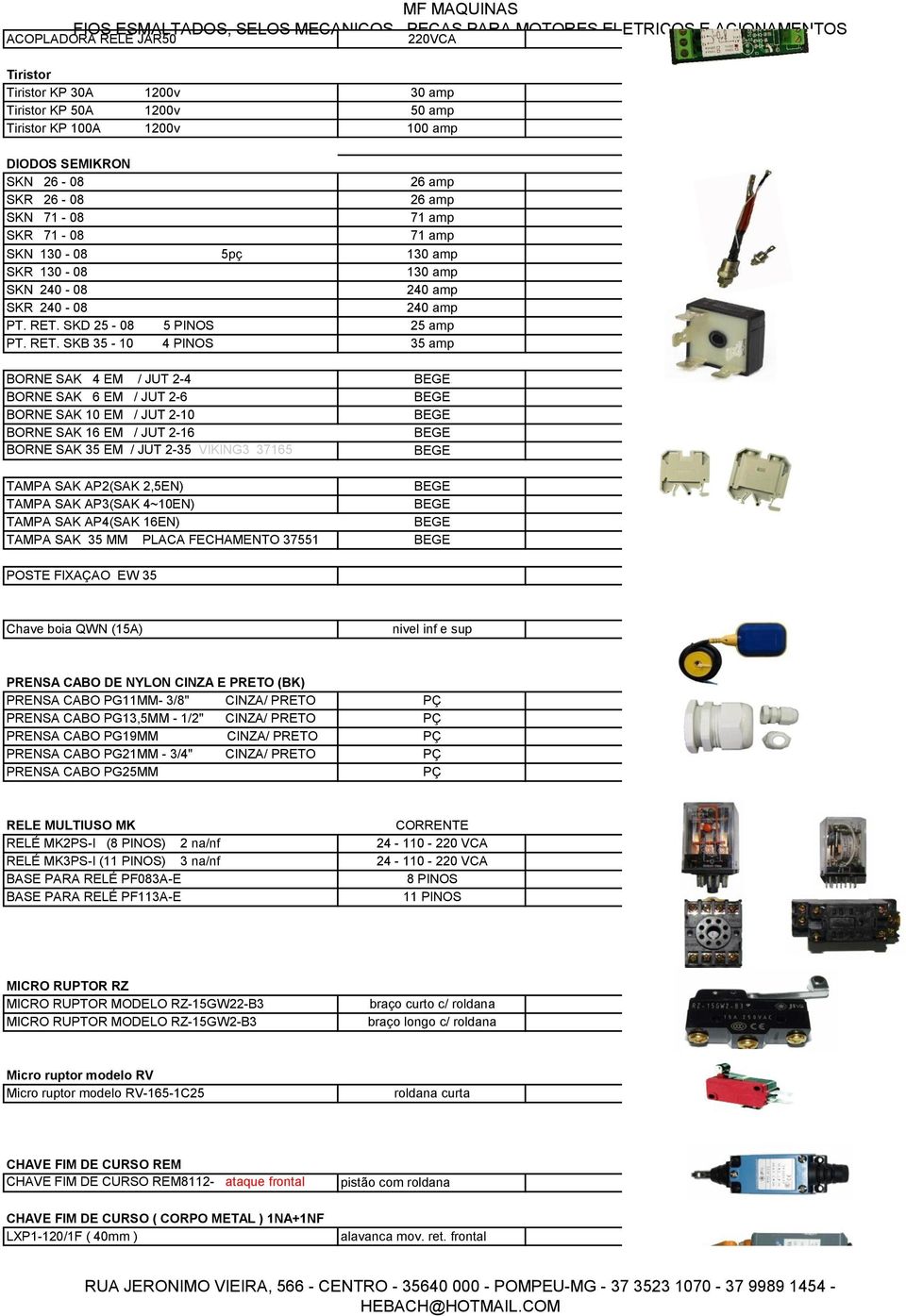 SKD 25-08 5 PINOS 25 amp PT. RET.