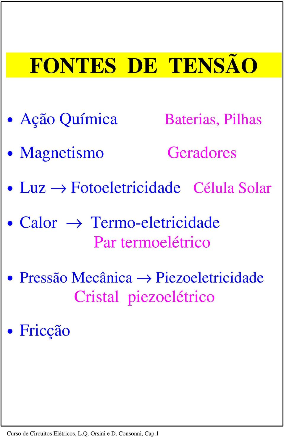 Calor Termo-elercdade Par ermoelérco Pressão