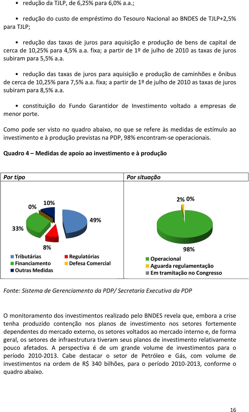 a. constituição do Fundo Garantidor de Investimento voltado a empresas de menor porte.