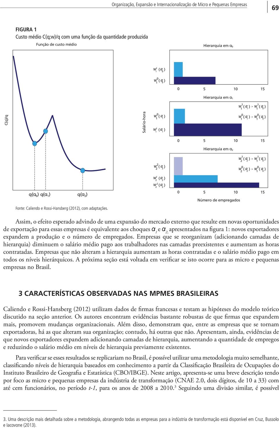 ( ( 5 5 Número de empregados Assim, o efeito esperado advindo de uma expansão do mercado externo que resulte em novas oportunidades de exportação para essas empresas é equivalente aos choques α e α,