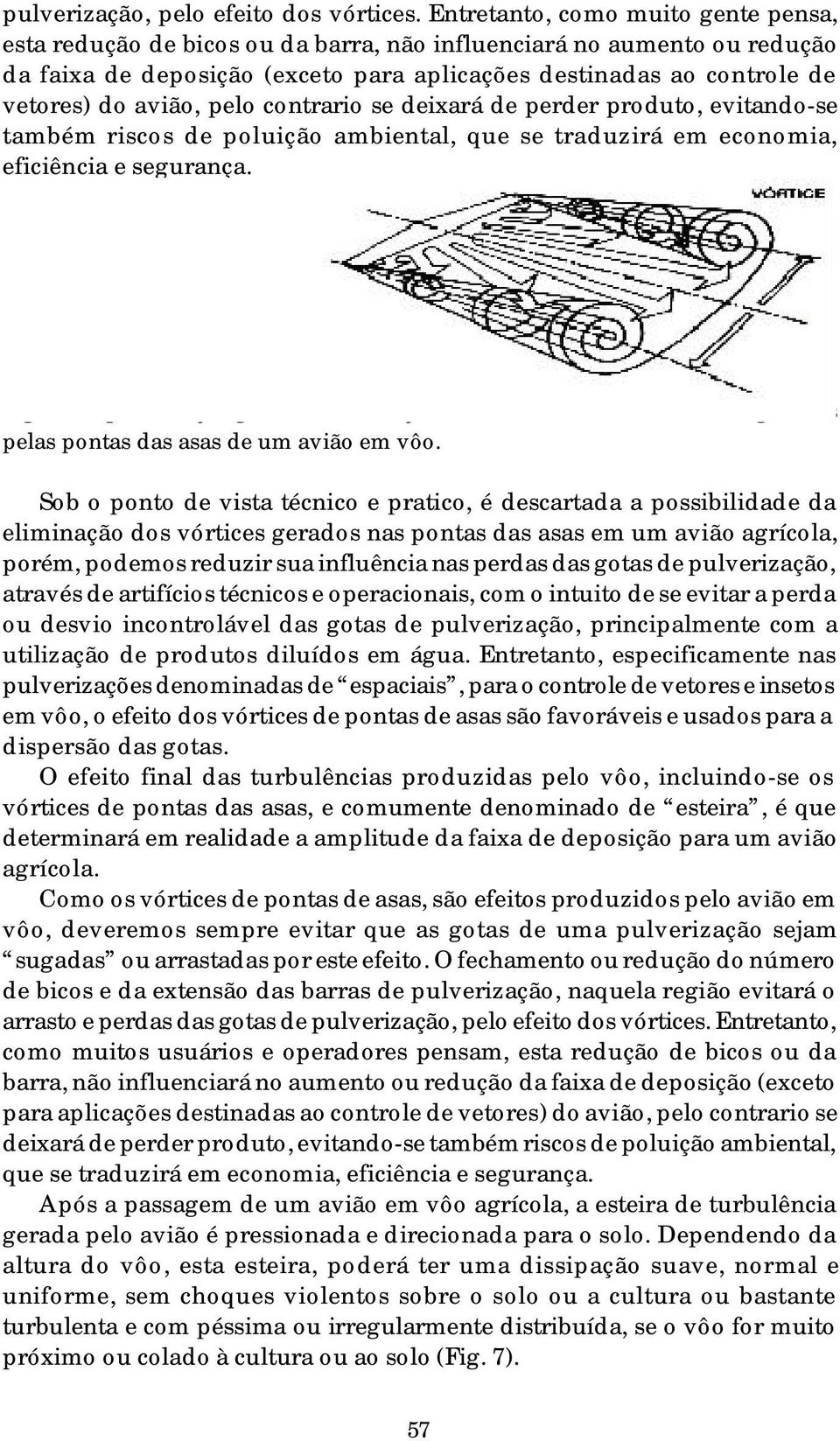 avião, pelo contrario se deixará de perder produto, evitando-se também riscos de poluição ambiental, que se traduzirá em economia, eficiência e segurança. Fig.