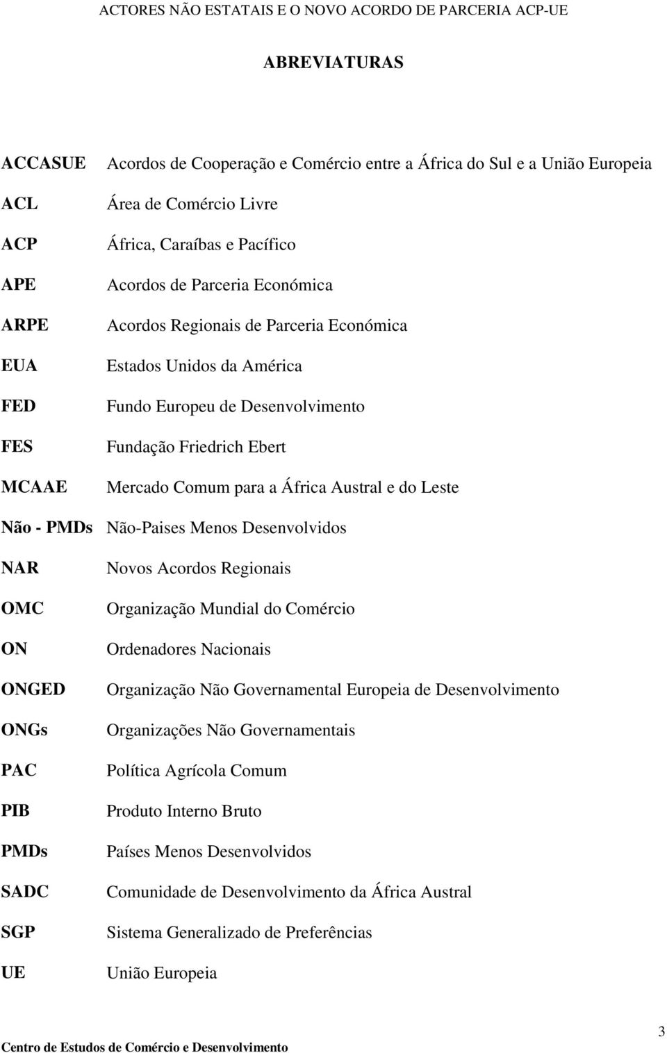 Mercado Comum para a África Austral e do Leste Não-Paises Menos Desenvolvidos Novos Acordos Regionais Organização Mundial do Comércio Ordenadores Nacionais Organização Não Governamental Europeia de