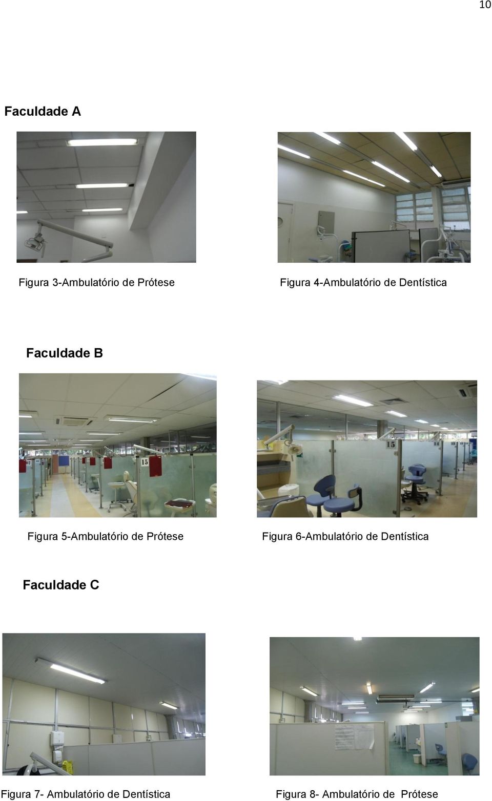 de Prótese Figura 6-Ambulatório de Dentística Faculdade C