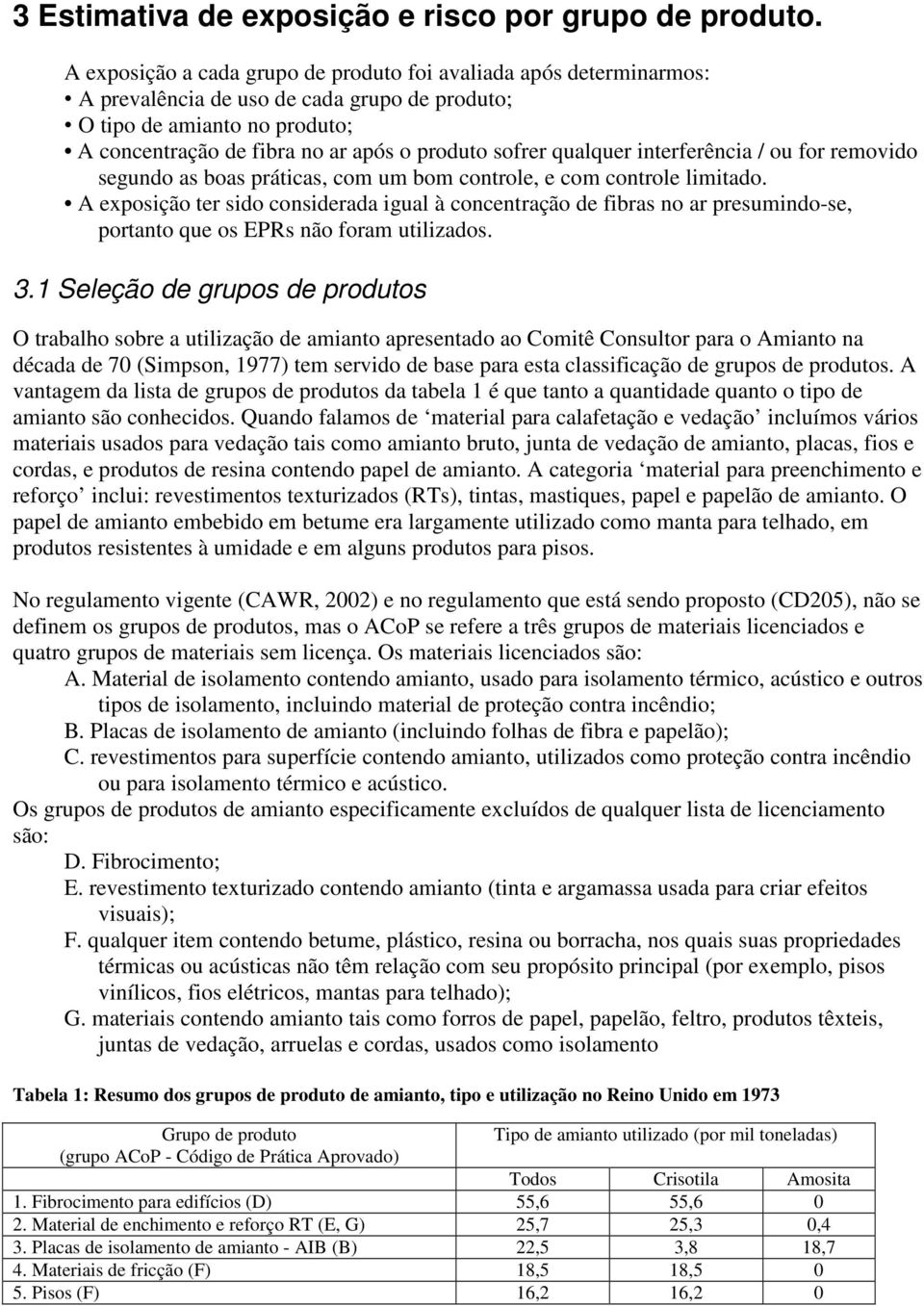 qualquer interferência / ou for removido segundo as boas práticas, com um bom controle, e com controle limitado.