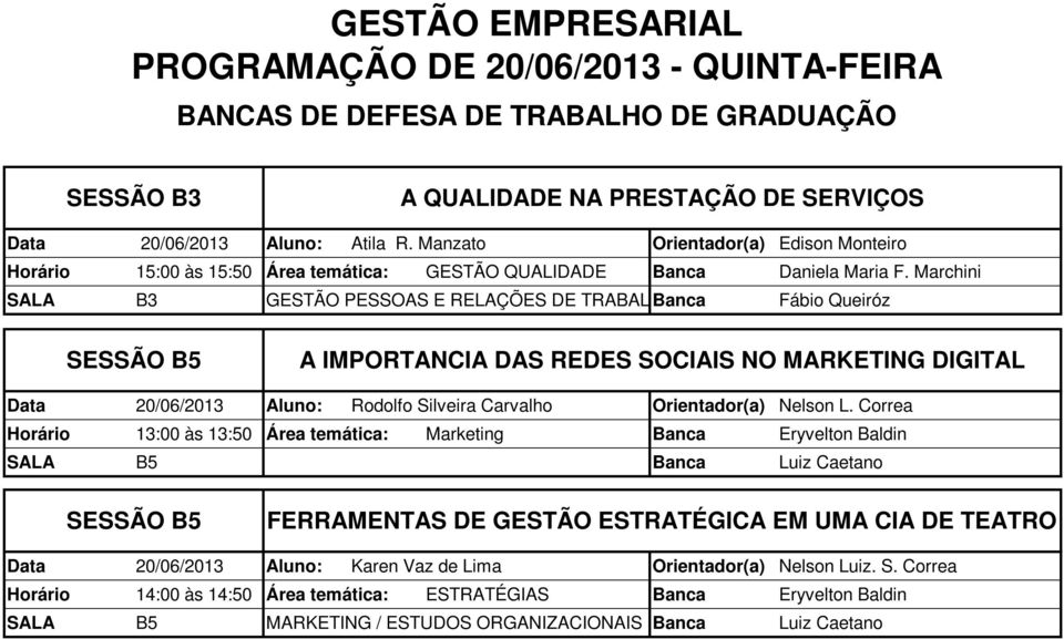 Marchini SALA B3 GESTÃO PESSOAS E RELAÇÕES DE TRABALHO Banca Fábio Queiróz A IMPORTANCIA DAS REDES SOCIAIS NO MARKETING DIGITAL Data 20/06/2013 Aluno: Rodolfo Silveira Carvalho Orientador(a) Nelson L.