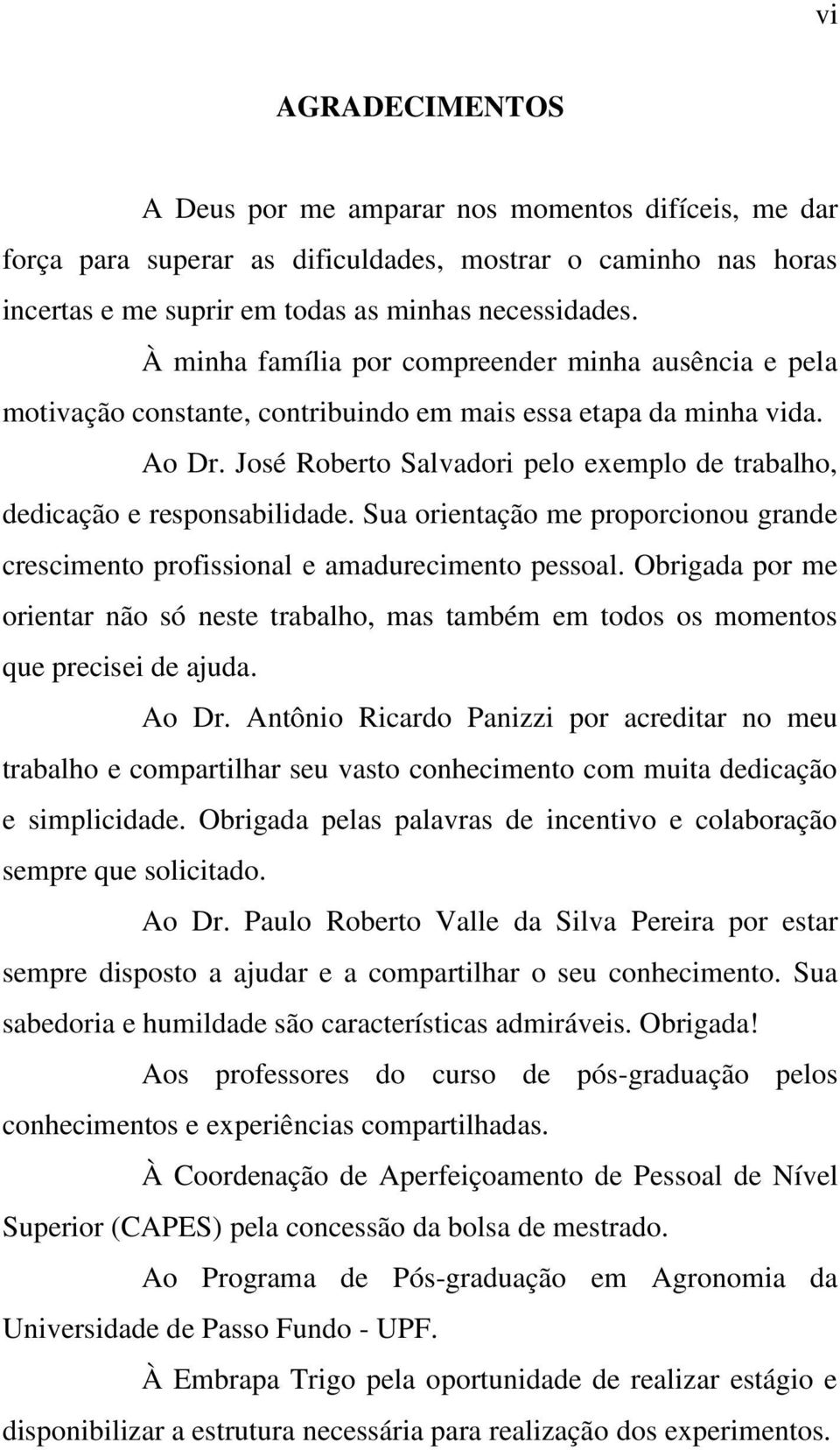 José Roberto Salvadori pelo exemplo de trabalho, dedicação e responsabilidade. Sua orientação me proporcionou grande crescimento profissional e amadurecimento pessoal.