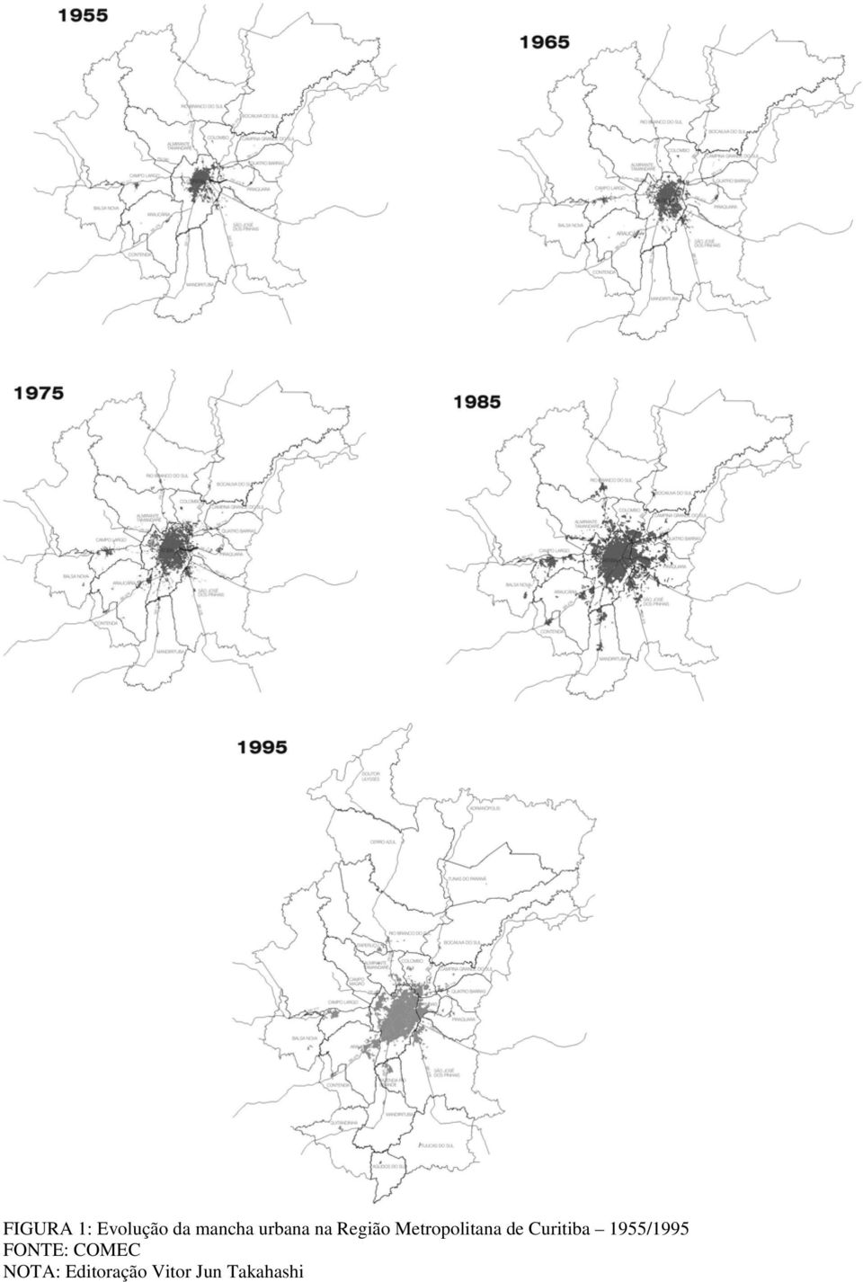 de Curitiba 1955/1995 FONTE: