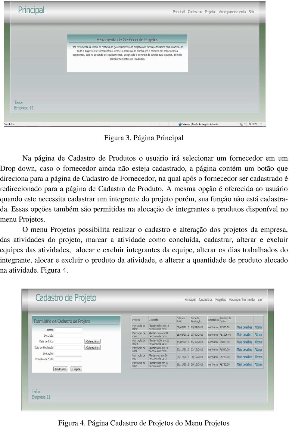 página de Cadastro de Fornecedor, na qual após o fornecedor ser cadastrado é redirecionado para a página de Cadastro de Produto.