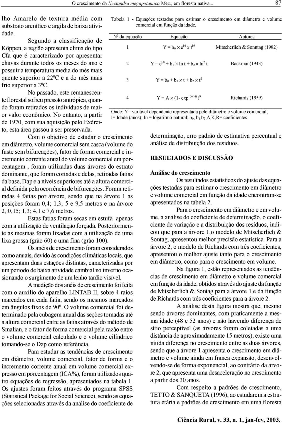 superior a 22 0 C e a do mês mais frio superior a 3 0 C. No passado, este remanescente florestal sofreu pressão antrópica, quando foram retirados os indivíduos de maior valor econômico.