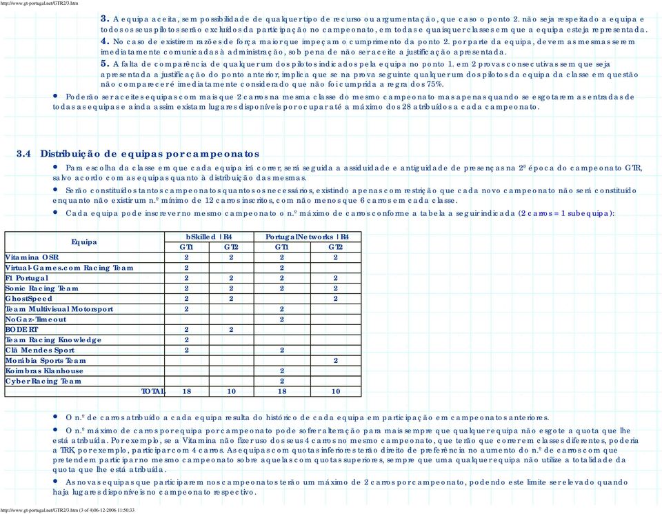 No caso de existirem razões de força maior que impeçam o cumprimento da ponto 2.