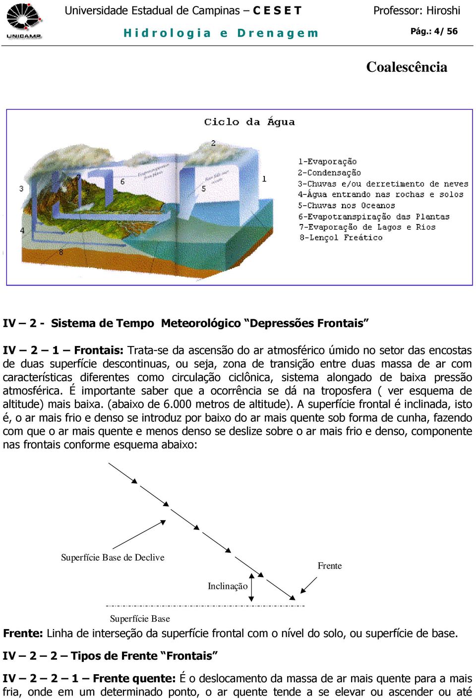 seja, zona de transição entre duas massa de ar com características diferentes como circulação ciclônica, sistema alongado de baixa pressão atmosférica.