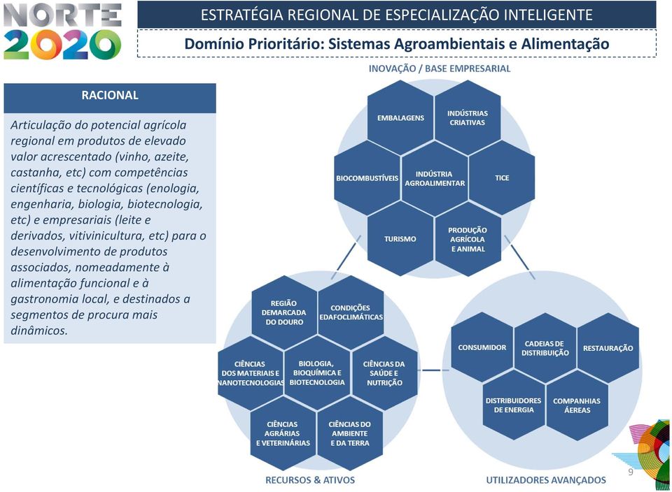 engenharia, biologia, biotecnologia, etc) e empresariais (leite e derivados, vitivinicultura, etc) para o desenvolvimento de