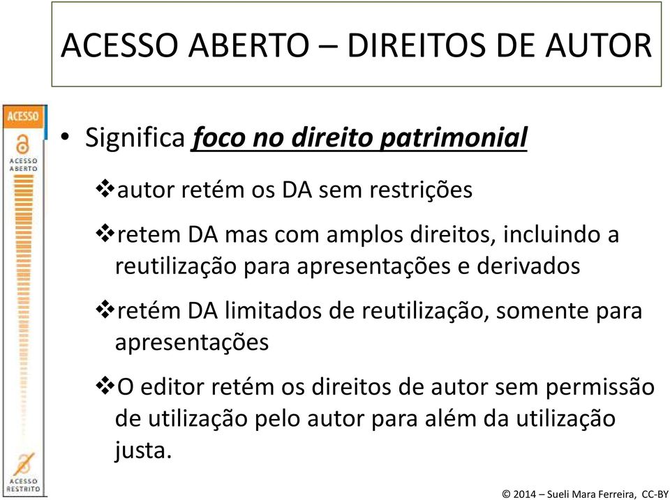 apresentações e derivados retém DA limitados de reutilização, somente para apresentações O