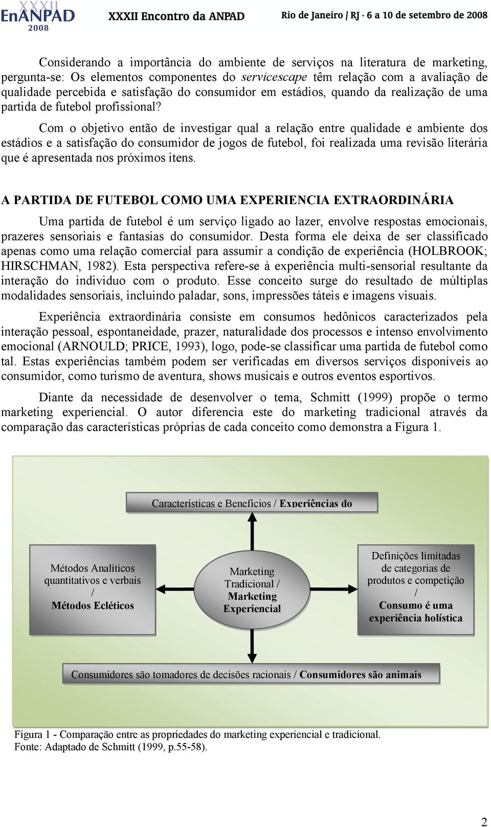 Com o objetivo então de investigar qual a relação entre qualidade e ambiente dos estádios e a satisfação do consumidor de jogos de futebol, foi realizada uma revisão literária que é apresentada nos