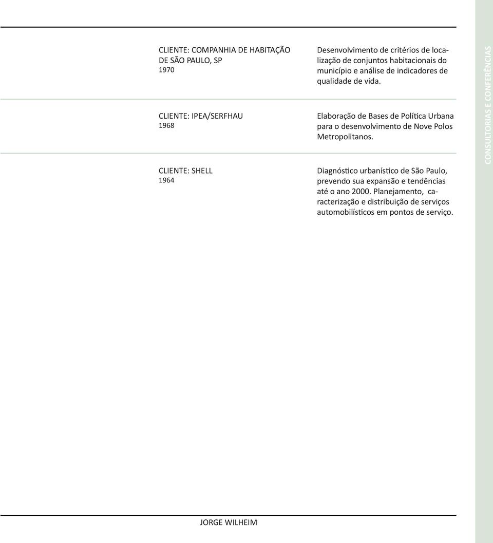 Elaboração de Bases de Política Urbana para o desenvolvimento de Nove Polos Metropolitanos.