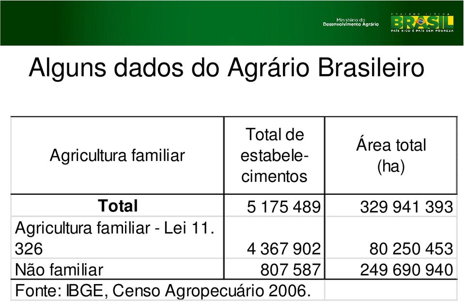 393 Agricultura familiar - Lei 11.