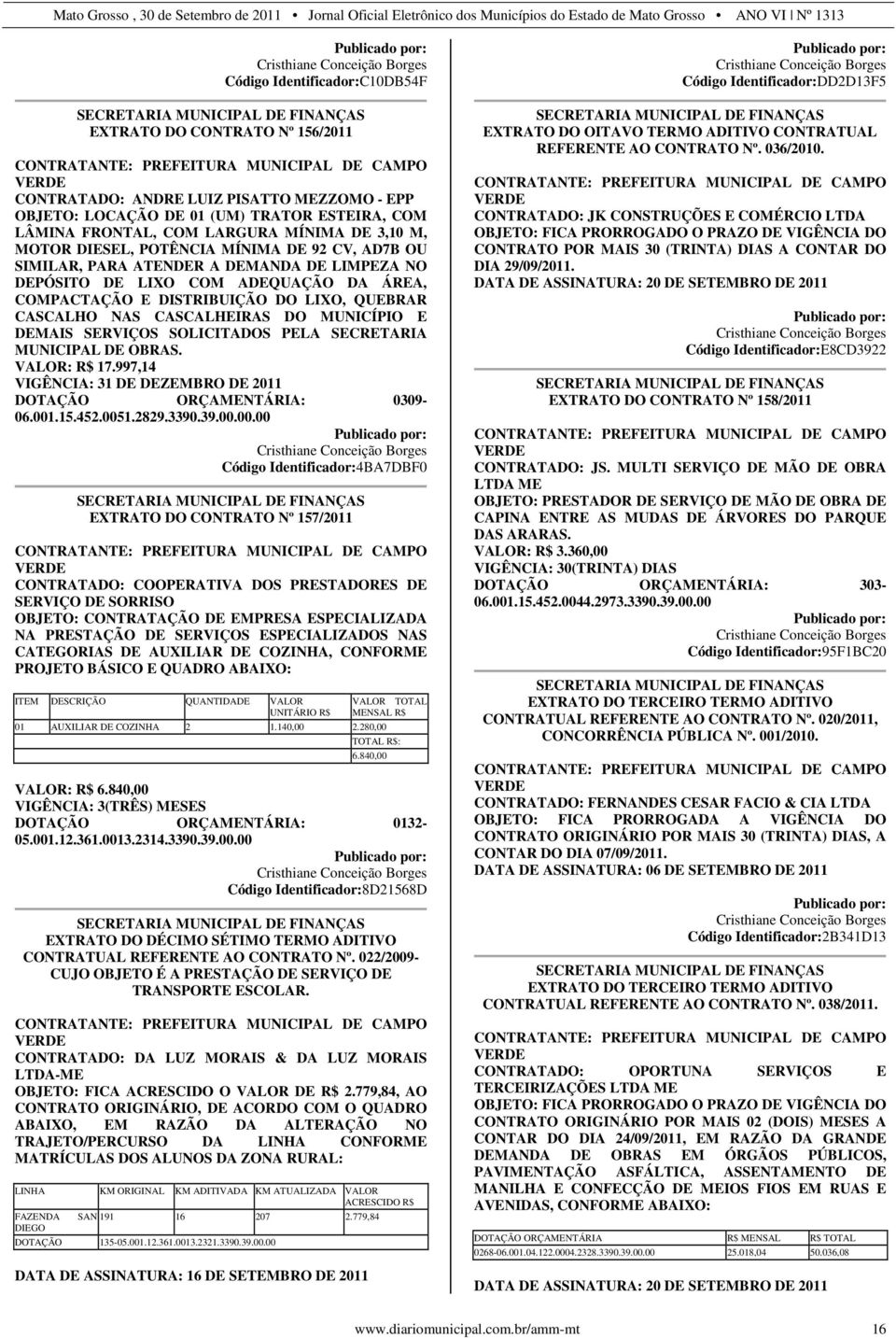 LIMPEZA NO DEPÓSITO DE LIXO COM ADEQUAÇÃO DA ÁREA, COMPACTAÇÃO E DISTRIBUIÇÃO DO LIXO, QUEBRAR CASCALHO NAS CASCALHEIRAS DO MUNICÍPIO E DEMAIS SERVIÇOS SOLICITADOS PELA SECRETARIA MUNICIPAL DE OBRAS.