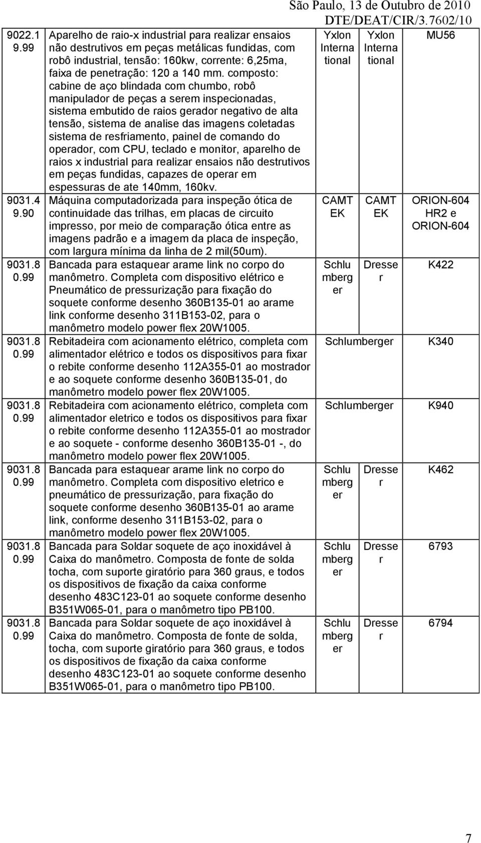 esfiamento, painel de comando do opado, com CPU, teclado e monito, apaelho de aios x industial paa ealiza ensaios não destutivos em peças fundidas, capazes de opa em espessuas de ate 140mm, 160kv.