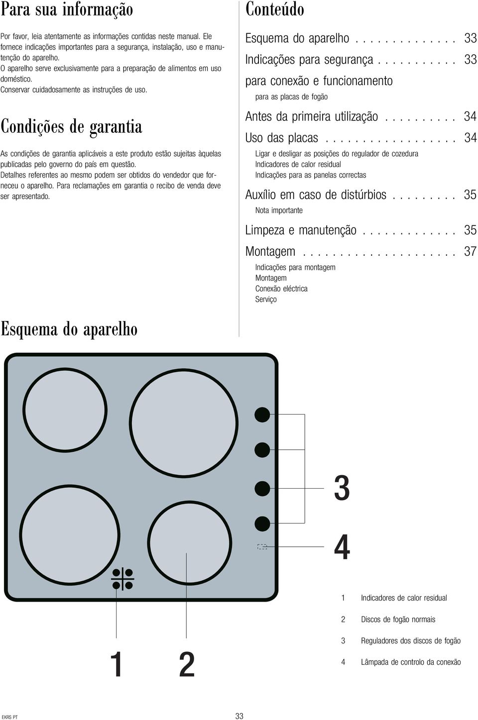 Condições de garantia As condições de garantia aplicáveis a este produto estão sujeitas àquelas publicadas pelo governo do país em questão.